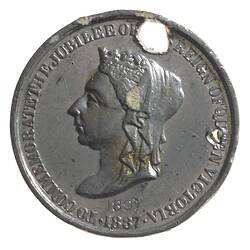 Medal - Jubilee of Queen Victoria, Australia, 1887