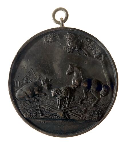 Medal - Port Phillip Farmers Society Silver Prize, 1866