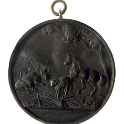 Medal - Port Phillip Farmers' Society, Silver Prize, Victoria, Australia, 1866