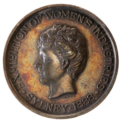 Medal - Exhibition of Womens Industries, Silver Prize, 1888 AD
