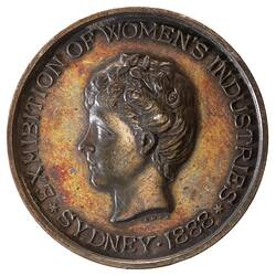 Medal - Exhibition of Women's Industries, Silver Prize, New South Wales, Australia, 1888