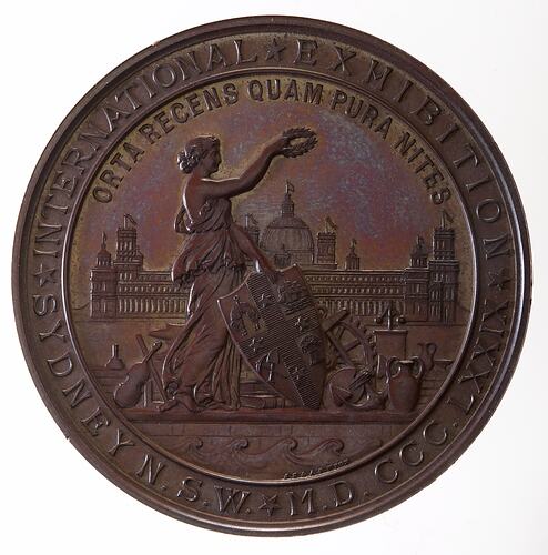 Medal - International Exhibition, Sydney, Bronze Prize, 1879 - 1880 AD