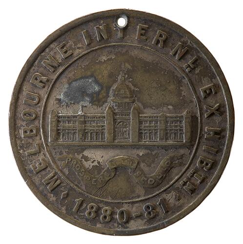 Medal - Melbourne International Exhibition Commemorative, 1880 AD