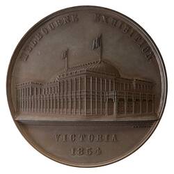 Medal - Melbourne Exhibition Prize, Victoria, Australia, 1854