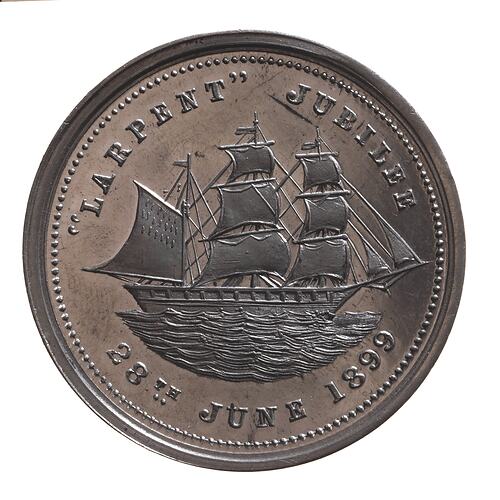 Medal - Jubilee of Larpent Anchoring in Corio Bay, 1899 AD