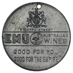 Medal - George V Jubilee, Emu Wines, 1935 AD