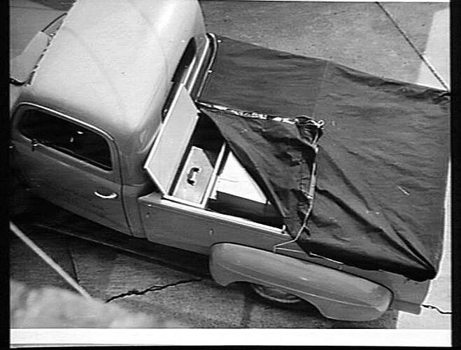 SUIT CASE & TOOL CABINETS FITTED IN FORD TRUCK: FEB 1951