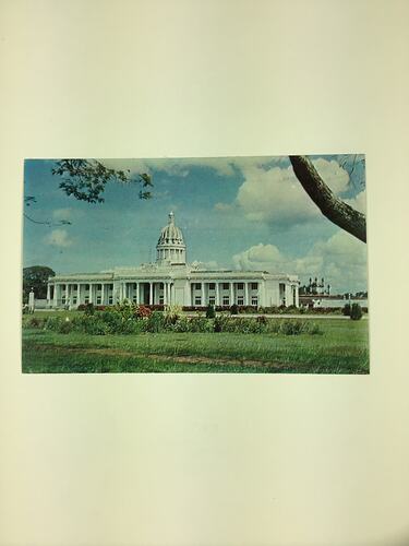 HT 54820, Postcard - The Town Hall, Colombo, Ceylon, 1967 (MIGRATION), Document, Registered