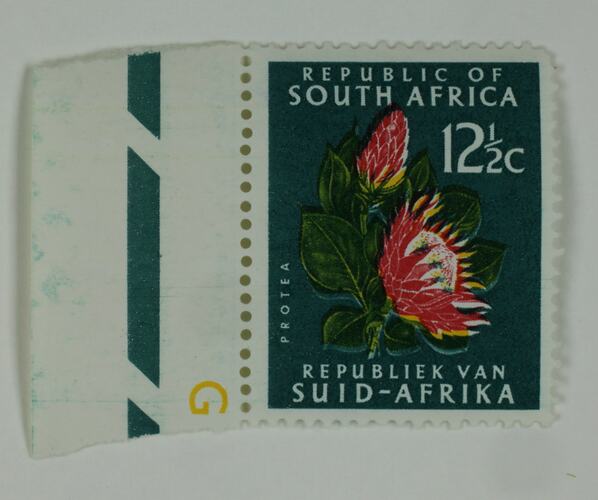 Stamp - South Africa, 12 1/2 cent, 1959