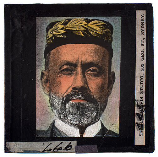 Lantern Slide - Universal Opportunity League, Male Portrait