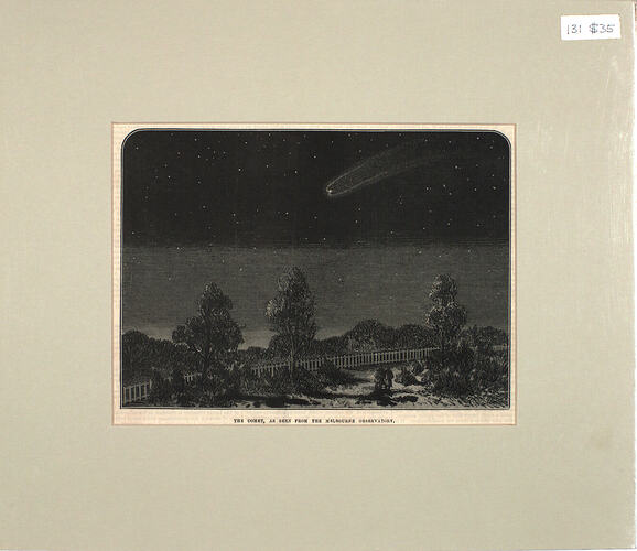 Mounted Print - The Comet, Melbourne Observatory