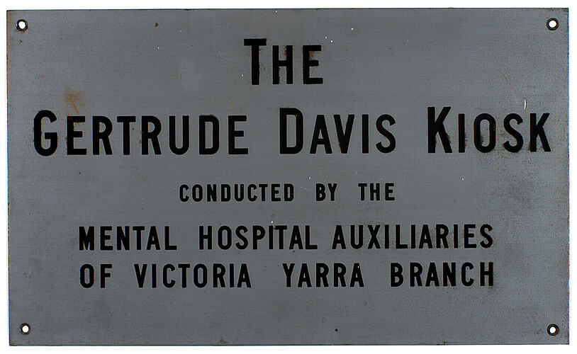 Plaque - Gertrude Davis Kiosk