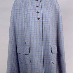 Cape - Prue Acton, Mini, Blue Check Wool, 1965