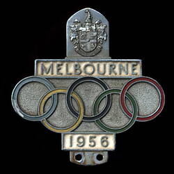 Olympic rings car badge.