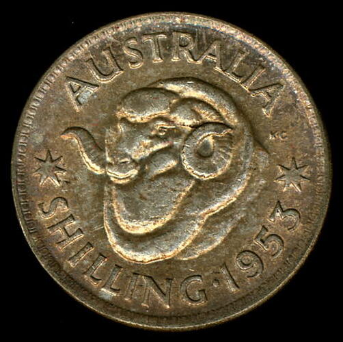 Australia, Shilling, Obverse