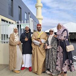 Digital Image - Waeza Osman & Family, Outside Mosque, Preston, 2019