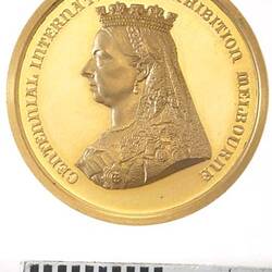 Medal - Melbourne Centennial International Exhibition, Gold Prize, Victoria, Australia, 1888