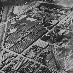 Photograph - H.V. McKay Massey Harris, Aerial View of Factory, Sunshine, Victoria, Jun 1943