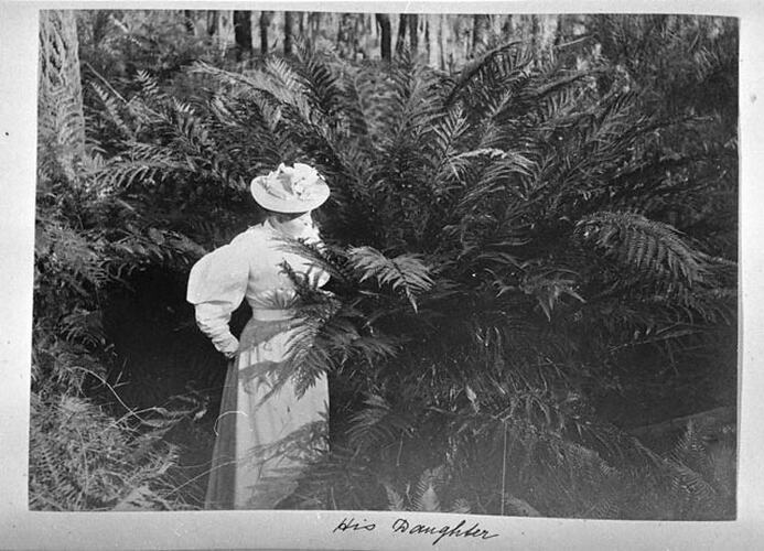 On the "Yarra Track" Christmas 1895. His Daughter.