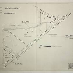 Plan - Massey Ferguson, 'Encumbrances on M.F Land', Sunshine, 1964