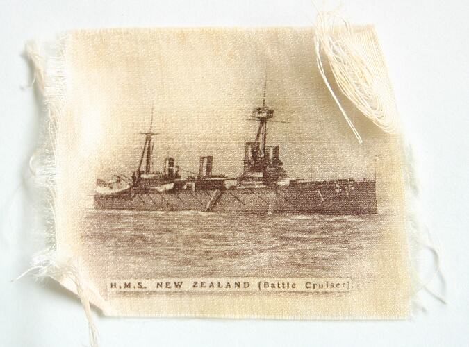 Silk Cigarette Card - HMS New Zealand (Battle Cruiser)