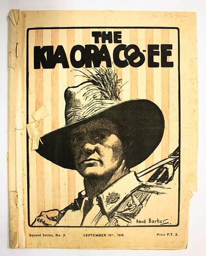 Front cover of printed magazine featuring man in slouch hat.