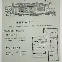 Brochure - Planet Realty Corp. Pty Ltd, 'Popular Home Plans', Footscray, early 1960s