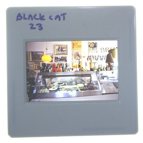 Negative - 'Black Cat' Cafe, Food Counter, Melbourne 2001