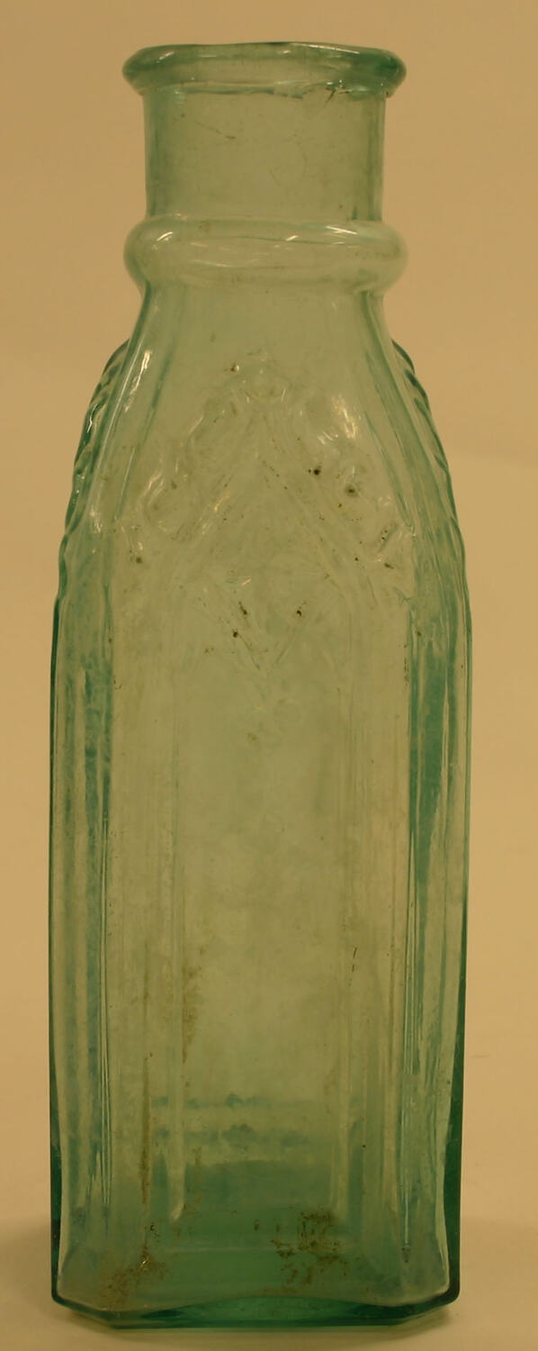 Pickle Bottle - Glass, Green, Light, ,1850-1880