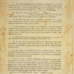 Leaflet - Approval & Deposit Circular, Issued to Robert Panton, 30 Apr 1852