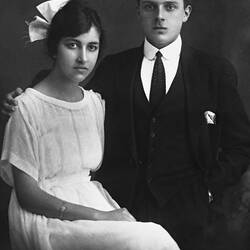 Digital Photograph - Engagement, Lili Vrahamis & Letho Sigalas, Greece, 1921