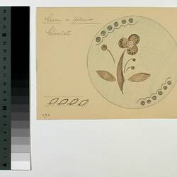 Cake Design - Karl Muffler, Brown Flower, 1930s-1950s