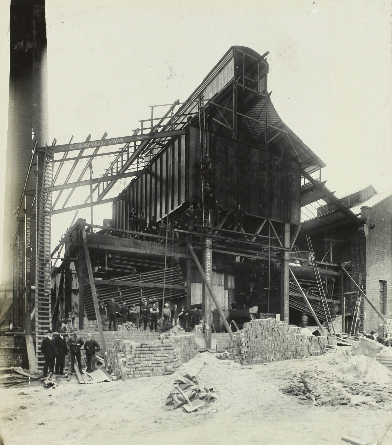 Photograph Melbourne Electric Supply Co, Coal Bunkers, Richmond
