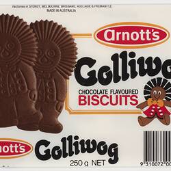 Biscuit Wrapper - Arnott's Golliwog Biscuits, 1991