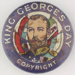 Badge - 'King George's Day', World War I, 2 Jun 1916