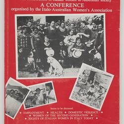 Conference Proceedings - the First Congress for Italo-Australian Women, 1985