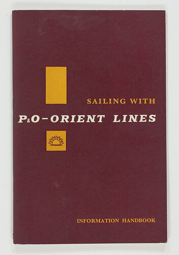 Booklet - Sailing with P&O Orient Lines, 1960s