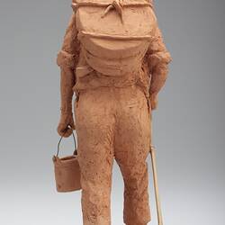 Sculpture - 'The Swagman', Mr. Leon Wolowski, Clay, 1985