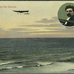 Postcard - 'M. Bleriot over the Channel', France-to-England, 25 Jul 1909