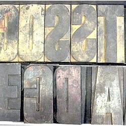 Tray Seven - Printing Type, Wood, 40 Line Gothic