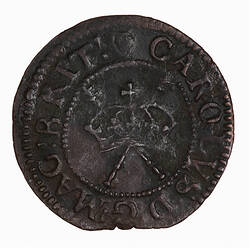 Token - Royal Farthing, Charles I, Great Britain, 1634-1635 (Obverse)