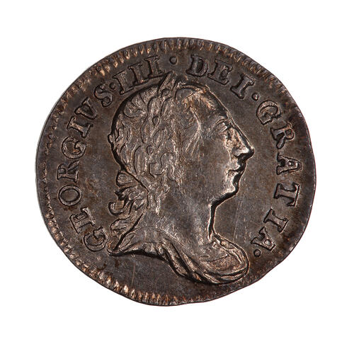 Coin - Penny, George III, Great Britain, 1772 (Obverse)