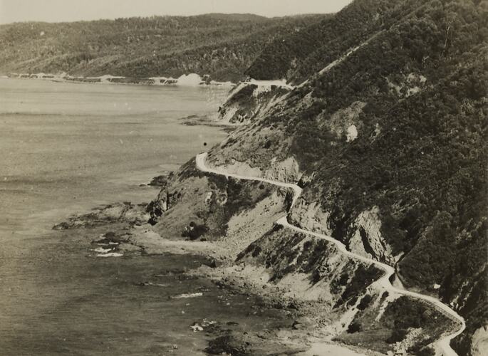 Photograph - Coastal Landscape, Great Ocean Road, Lorne District, Victoria, 1930s