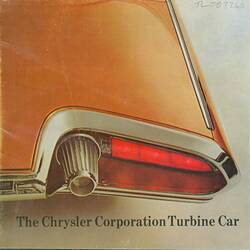 Descriptive Booklet - Chrysler Corporation, Turbine Car, circa 1965