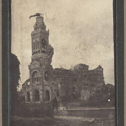 Photograph - 'Basilica of Notre-Dame de Brebières', Albert, France, Sergeant John Lord, World War I, 1916