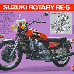 Publicity Brochure - Suzuki, RE5 Motor Cycle, 1975