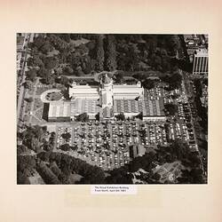 Photograph - Aerial View of the Royal Exhibition Building from North, Melbourne, 1981