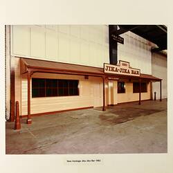 Photograph - Exterior of Jika Jika Bar in Eastern Annexe, Royal Exhibition Building, Melbourne, 1982
