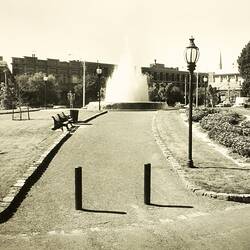 Photograph - Centennial Gardens from North, Royal Exhibition Building, Melbourne, 1981