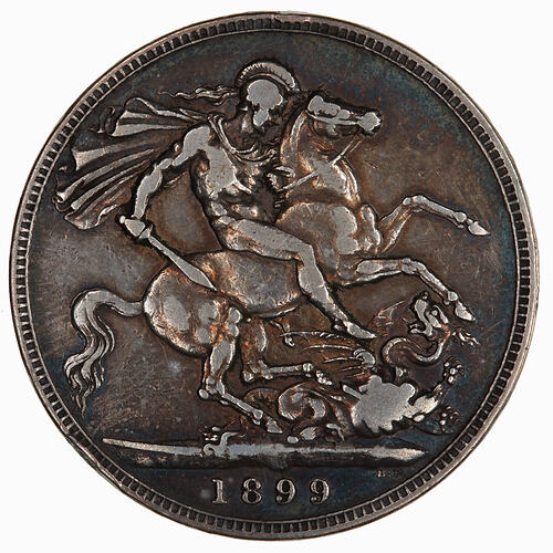 Coin - Crown, Queen Victoria, Great Britain, 1899 (Reverse)